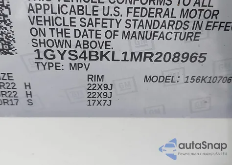 2021 Cadillac Escalade Esv 4Wd Sport from USA, damaged, VIN 1GYS4PKL9MR274936